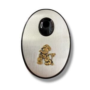 Disney World Vintage Mickey Mouse Cast Member Metal Pen Holder
